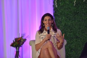 Jessica Herrin, founder and CEO of Stella & Dot, is interviewed at the recent Women in Retail Leadership Summit